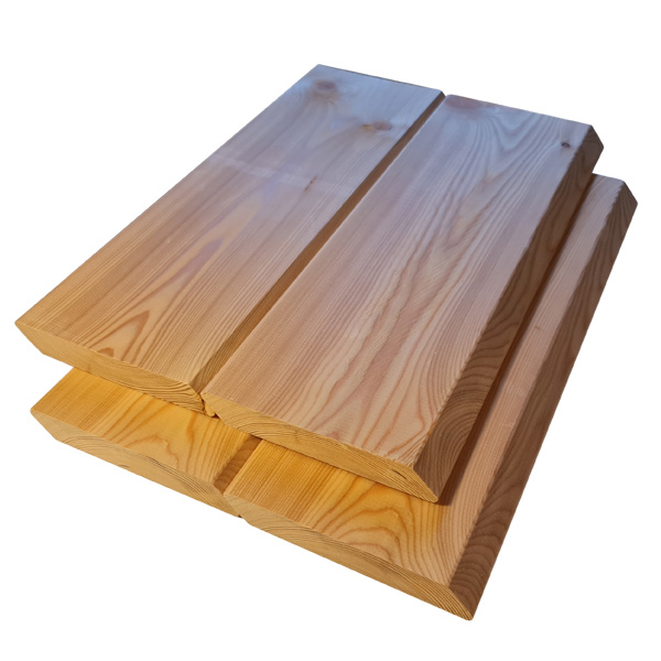 Rhombusleiste 20x140mm Hartholz Sibirische Lärche Holzleiste Sichtschutz Fassade 