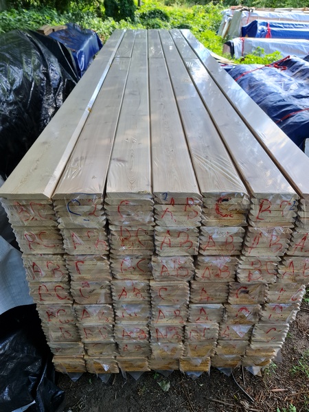 Rhombusleisten Sibirische Lärche 20 x 140 mm
