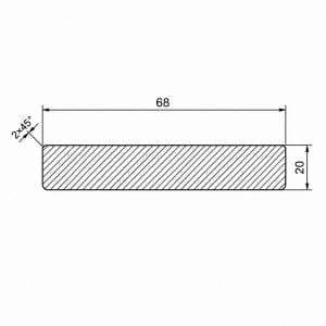 Fassadenlatten Sibirische Lärche 20×68 mm AB-Sortierung
