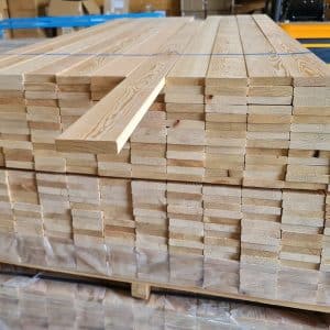 Fassadenholz Glattkantbretter Sibirische Lärche 20 x 90 mm