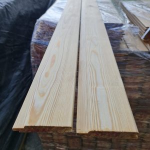 Fassadenverkleidung Sibirische Lärche Nut-Feder 19 x 96 mm Softline