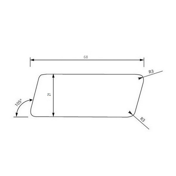 Rhombusleisten Sibirische Lärche 21 x 68 mm Neigungswinkel 15° 4 Rhombusleisten Sibirische Lärche 21 x 68 mm Neigungswinkel 15° – Bild 4