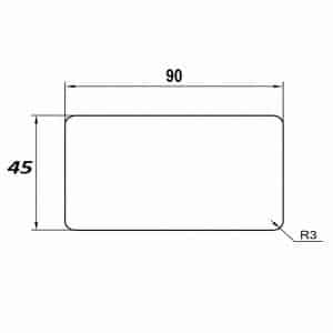 Konstruktionsholz Rahmenholz Sibirische Lärche 45 x 90 mm