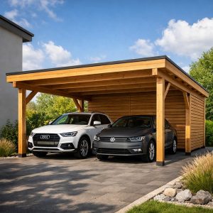 Pfosten Konstruktionsholz Sibirische Lärche 90 x 90 mm