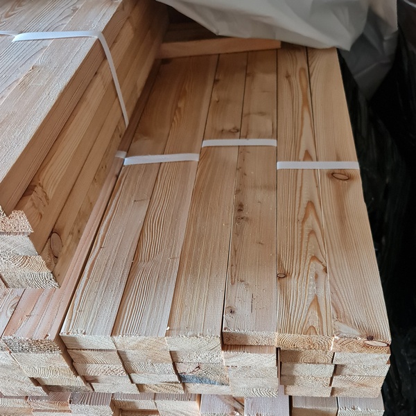 Kantholz Latten Sibirische Lärche 25 x 57 mm AB gehobelt 2 Kantholz Latten Sibirische Lärche 25 x 57 mm AB gehobelt – Bild 2