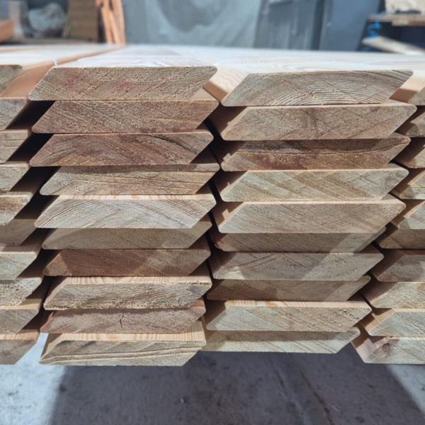 Rhombusleisten Sibirische Lärche 21 x 121 mm 45° AB 3 Rhombusleisten Sibirische Lärche 21 x 121 mm 45° AB – Bild 3