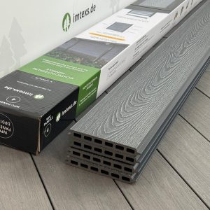 WPC Zaunelemente Steckprofil 162×20 mm Holzoptik 4 Paneele