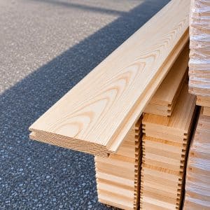 Fassadenverkleidung Sibirische Lärche Nut-Feder 20×130 mm AB-Sortierung