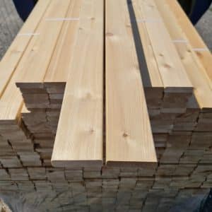 Fassadenholz Glattkantbretter Sibirische Lärche 20x70 mm – AB-Sortierung